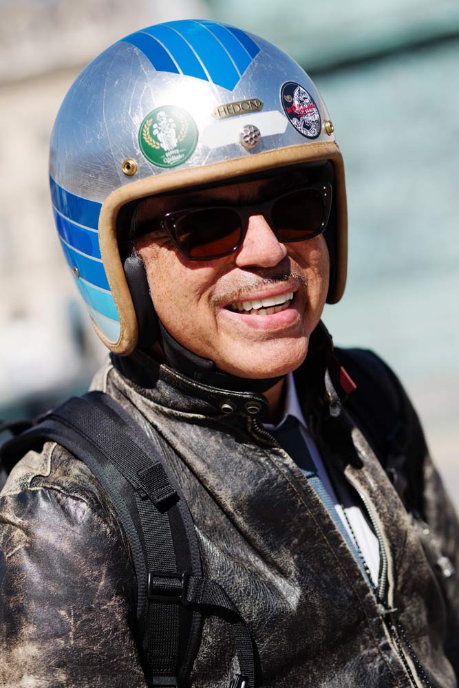 Portrait Laurent Picciotto casque Hedon Helmets